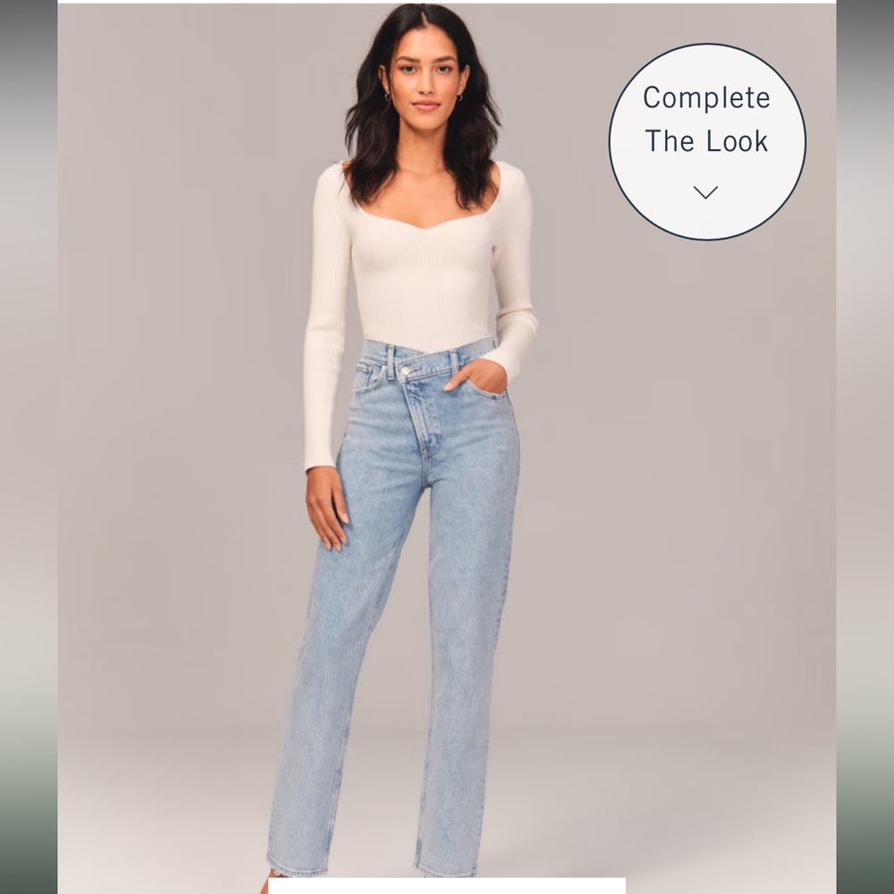 Abercrombie 90s straight ultra high rise jeans NEW WITHOUT TAGS